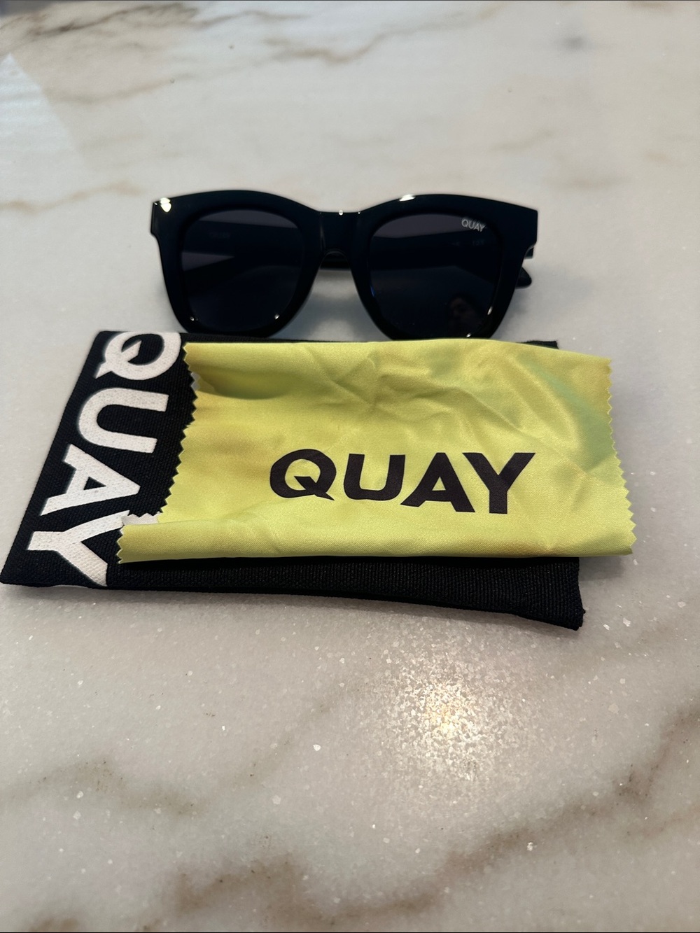 QUAY After Hours Black Square Polarized Sunglasses - Picture 6 of 6